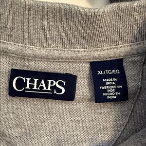 Chaps Light Gray Men's Crewneck Sweater